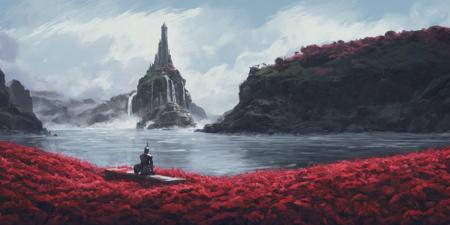 04075-341953937-a painting of knight sitting on a bench in a park by the water with a cloudy sky, red flowers,waterfall,detailed,small details.t.jpg